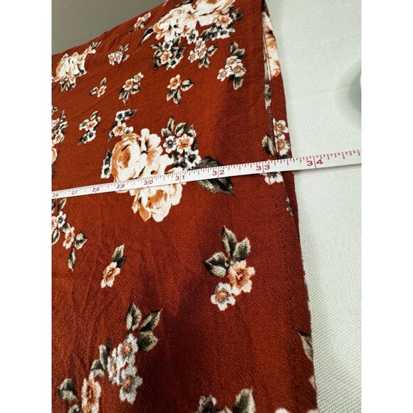 Torrid 5X Womens Rust Floral Lace Asymmetrical Tank Top Boho Glow Cottagecore - Picture 9 of 9